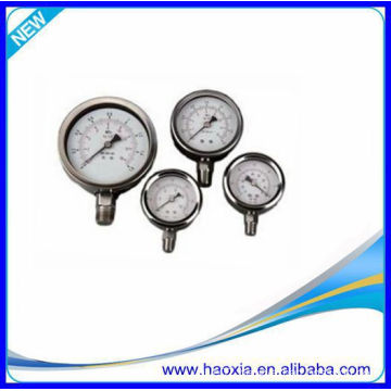 pneumatic Stainless steel air pressure gauge for cheap price